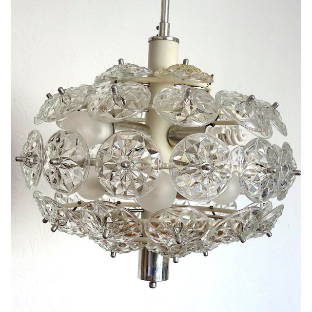 Vintage Sputnik Dandelion Chandelier from Veb Deutsche Werkstätten Hellerau, 1960s For Sale - Image 12 of 12