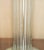 Tall Glass and Brass Column Table Lamp For Sale - Image 6 of 14