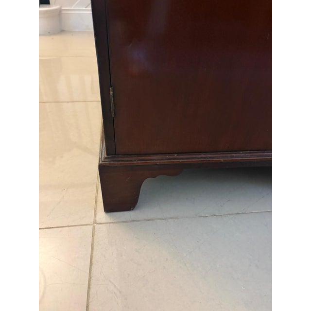 Brown Antique Regency Mahogany Inlaid Astragal Glazed Library Bookcases, 1820, Set of 2 For Sale - Image 8 of 17