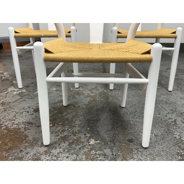 Brown Modway Amish Wood Rope Side Chairs, Set of Three For Sale - Image 8 of 12