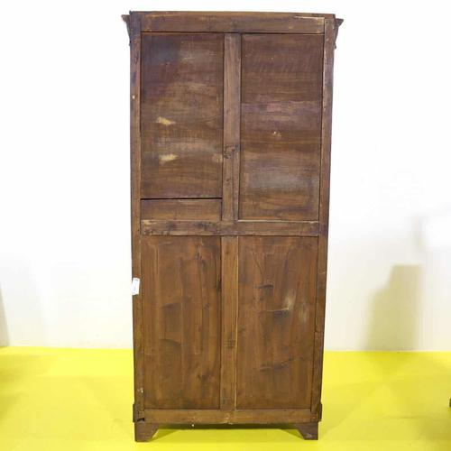 Antique Walnut One-Door Wardrobe with Drawers For Sale - Image 11 of 12
