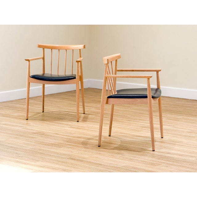 Beige Smile Side Chair by Lievore Altherr Molina for Andreu World, 2000s, Set of 6 For Sale - Image 8 of 11