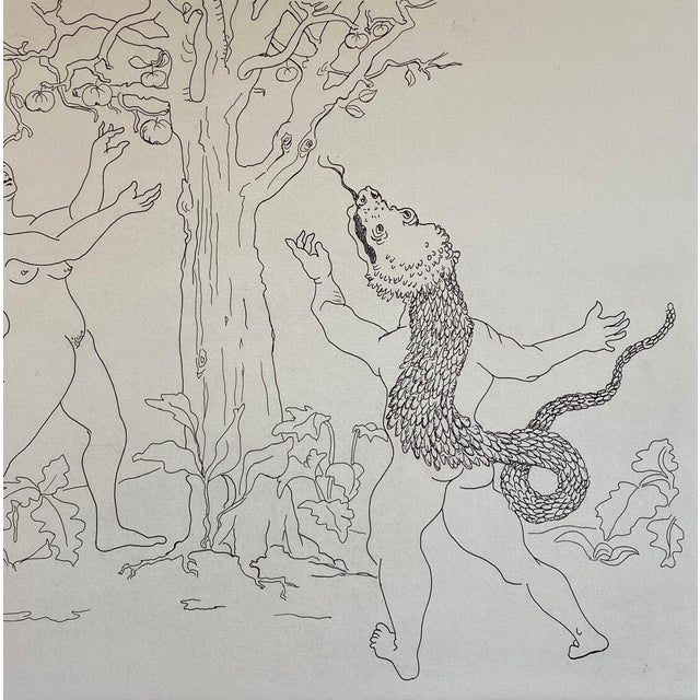 Surrealism Enrico Baj Italian Surrealist Aquatint Etching Enrico Baj Pop Art Nude Mod Cherubs Angels c.1980's For Sale - Image 3 of 8