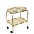Mid-Century Italian Golden Aluminum & Formica Bar Cart, 1950s For Sale - Image 14 of 18