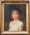 Early 19th Century Antique Early 19th Century American Oil Painting on Canvas Portrait of a Young Girl in Original Giltwood Frame For Sale - Image 5 of 8