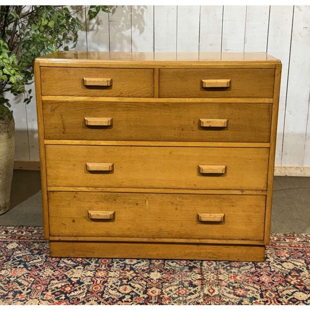 English Oak Chest of Drawers, 1950s For Sale - Image 15 of 15
