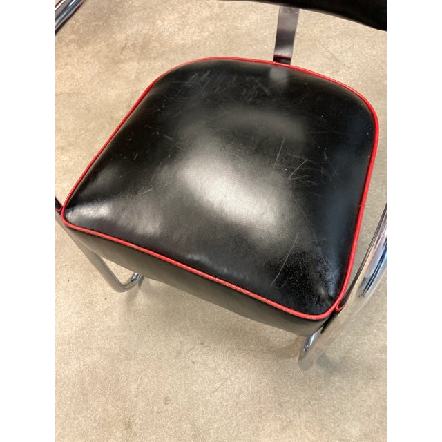 American Art Deco Chrome Cantilever Chair From Royal Metal Circa 1930s For Sale - Image 9 of 13