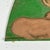 Early 20th Century Early 20th C. Primitive Folk Art Hand Carved Resting Stag in an Avocado Green Plaque For Sale - Image 5 of 9
