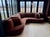 English Custom Mohair Velvet Banquette Sectional For Sale - Image 3 of 16