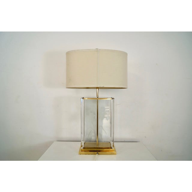 Vintage 1980's Hollywood Regency table lamp for sale. It was designed by Fredrick Ramond, and was manufactured in 1985. It...