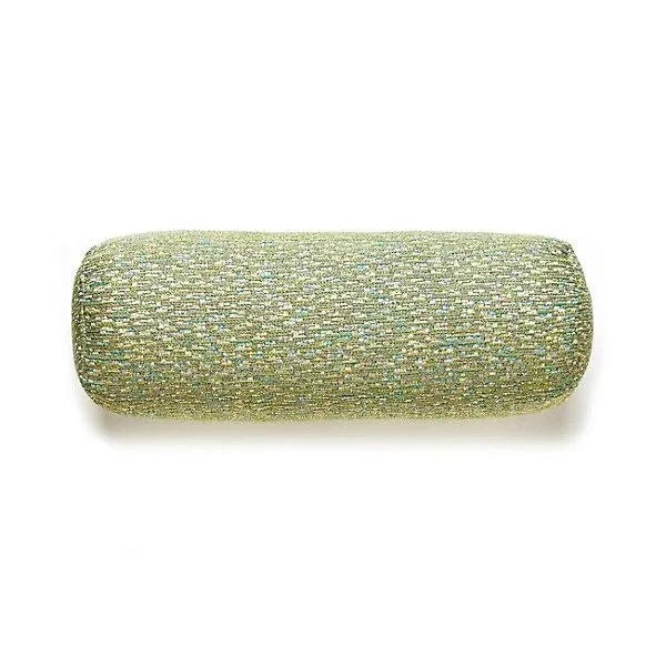 Traditional The House of Scalamandré Rocket Bolster, Green For Sale - Image 3 of 3