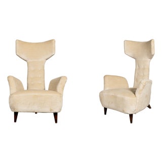 Lounge Chairs by Renzo Zavanella, 1950s, Set of 2 For Sale
