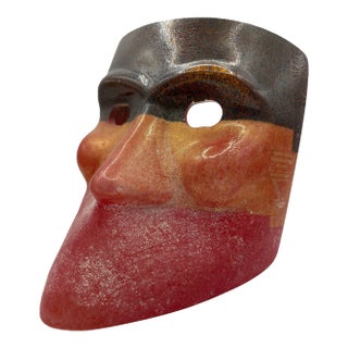 Venetian Mask Made in Murano For Sale