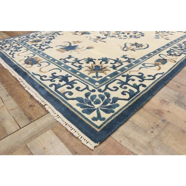 Late 20th Century Vintage Chinese Peking Indian Rug, 05'11 X 08'11 For Sale - Image 5 of 8