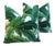 Banana Leaf Feather/Down Pillows - A Pair For Sale
