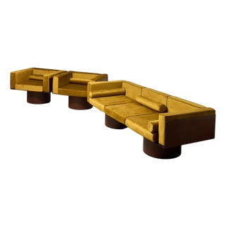 Corten Steel Seating Group, 1980s, Set of 2 For Sale