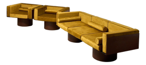 Corten Steel Seating Group, 1980s, Set of 2