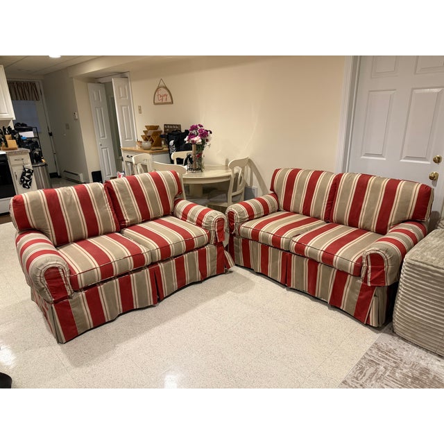 Vintage Bradford Furniture Matching Loveseat Set For Sale - Image 4 of 4