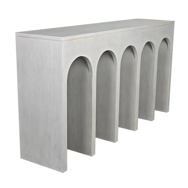 Not Yet Made - Made To Order NOIR Bridge Console, White Wash For Sale - Image 5 of 5