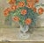Flower vase is an artwork realized by an italian artist in the late 20th Century. Oil painting, 70 x 58 cm; with frame....