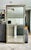 1940s French Directoire Style Brushed Steel and Brass Wall Mirror Star Accents For Sale - Image 5 of 18