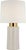 Modern Barbara Barry by Visual Comfort Signature Xian 30" Table Lamp in Ivory and Soft Brass with Linen Shade For Sale - Image 3 of 3