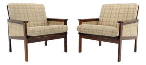 Set of Two Illum Wikkelsø “Capella” Chairs in Rosewood, 1950