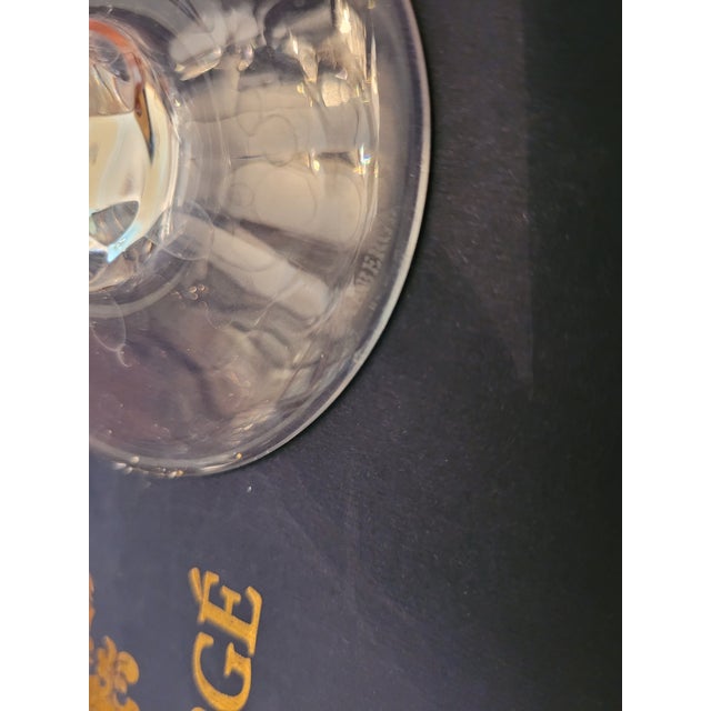 Transparent Late 20th Century Faberge Aurora Brandy Glasses- Set of 2 For Sale - Image 8 of 8