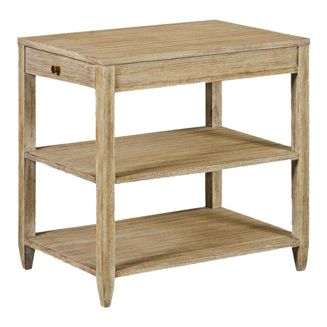 Classic Narrow Side Table With a Weathered Finish For Sale