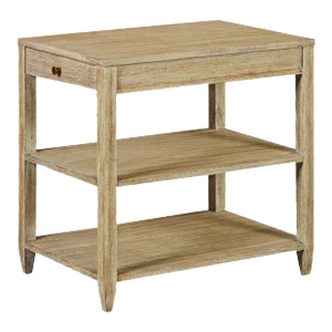 Classic Narrow Side Table With a Weathered Finish
