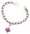 Theo Fennell 18k White Gold Ruby & Diamond Heart Charm Bracelet For Sale