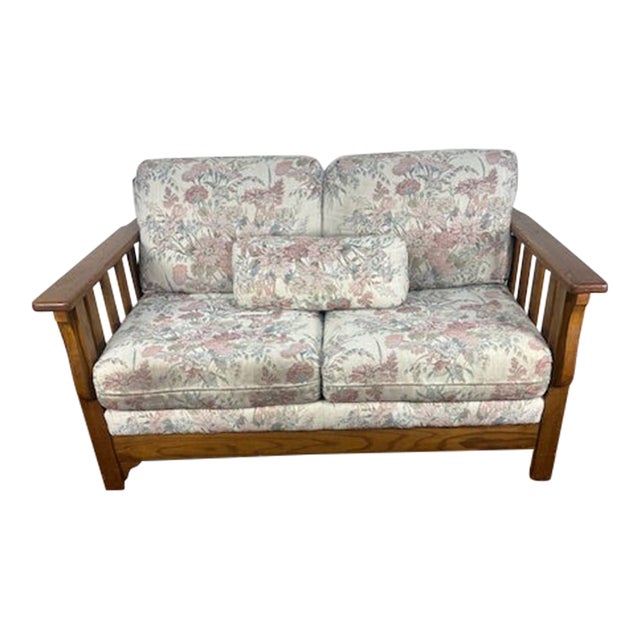 Vintage Cochrane Furniture, Mission Style Love Seat For Sale