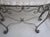 Beige 1980s Vintage Italian Style Marble Top Wrougt Iron Base Console Foyer Table For Sale - Image 8 of 13