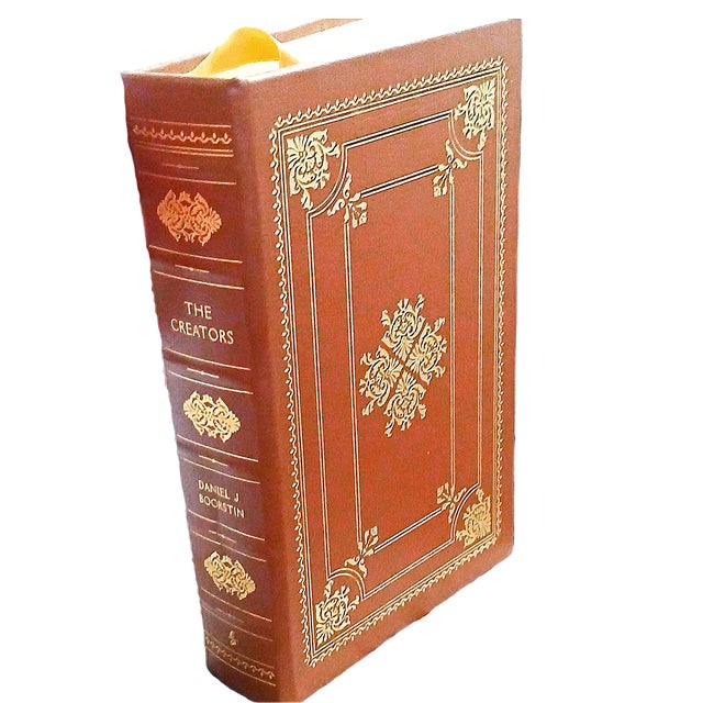 Tan Daniel J Boorstin's Collectible East Press, "Knowledge Trilogy ©️ 1998 With 22k Gold Trim For Sale - Image 8 of 11