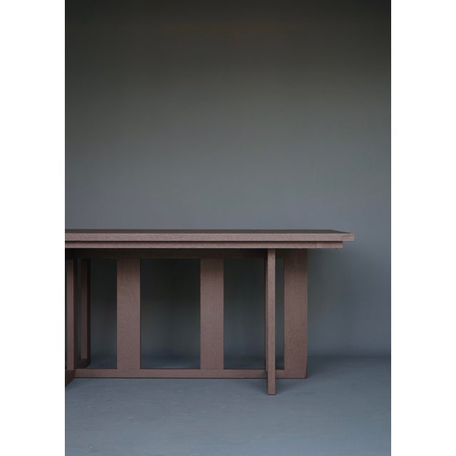 Bossche School Merbau Dining Table from Hans van der Laan & Harry van Hal, 1979 For Sale - Image 9 of 18
