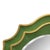 Kenneth Ludwig Chicago Ethan Round Scalloped Mirror Green For Sale - Image 4 of 10