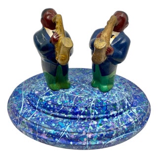 Bruce Houston Saxophone Players Miniature 1997 For Sale