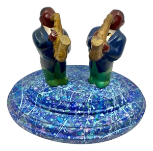 Bruce Houston Saxophone Players Miniature 1997