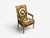 Louis Xvi, French Arm Chair, Versace Fabric, Giltwood, France, 1960s For Sale - Image 11 of 17