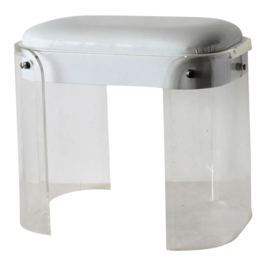 Hill Manufacturing Corp Mid-Century Modern Sculptural Lucite Stool ...