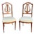 19th Century Louis XVI Style Walnut Lyre Splat Side Chairs- a Pair For Sale