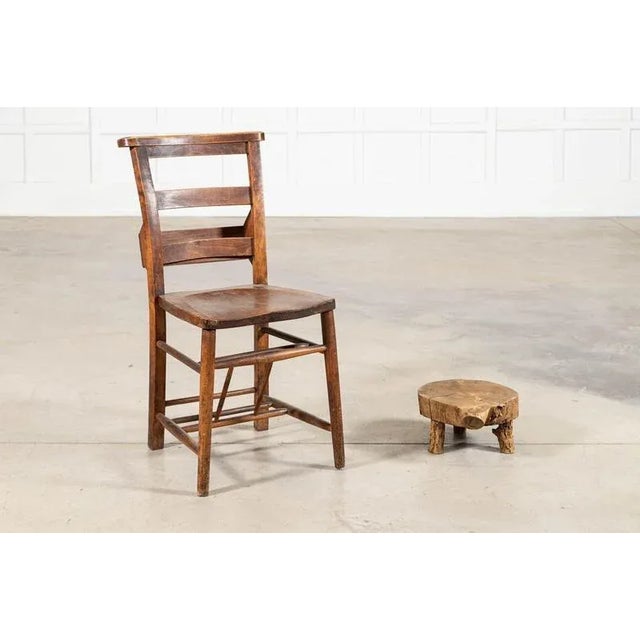 French Elm Side Table, 1900 For Sale - Image 4 of 11