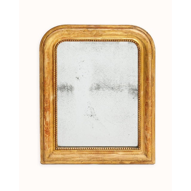Small 19th Century French Gilt Rouge Louis Philippe Mirrors, Set of 2 For Sale - Image 11 of 14