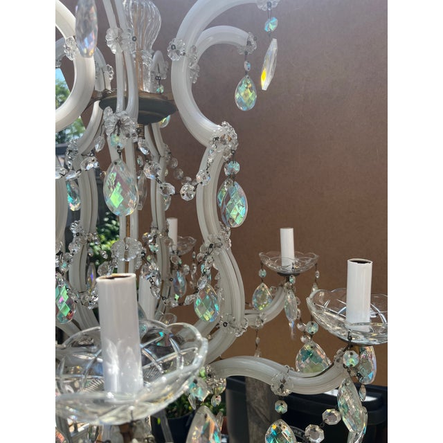 1930s Hollywood Glamour Chandelier For Sale - Image 4 of 5