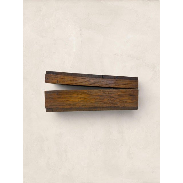 1900 - 1909 Antique English Hinged Oak Box For Sale - Image 5 of 17