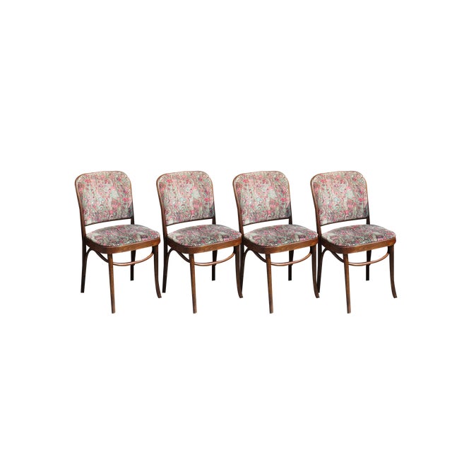 20th Century Model Prague No. 811 Chairs by Josef Hoffmann, Set of 4 For Sale