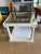 1970s Vintage Hollywood Regency Fluted Column Side Table With Smoky Mirror Top For Sale - Image 5 of 5