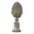 French Turn of the Century 1900s Zinc Pinecone Fragment with Acanthus Leaves For Sale