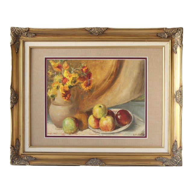 Early 1900s French Still Life Oil Painting For Sale