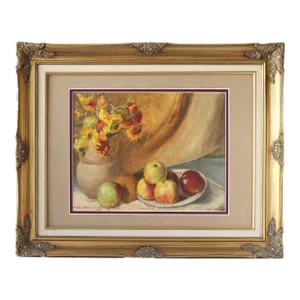 Early 1900s French Still Life Oil Painting